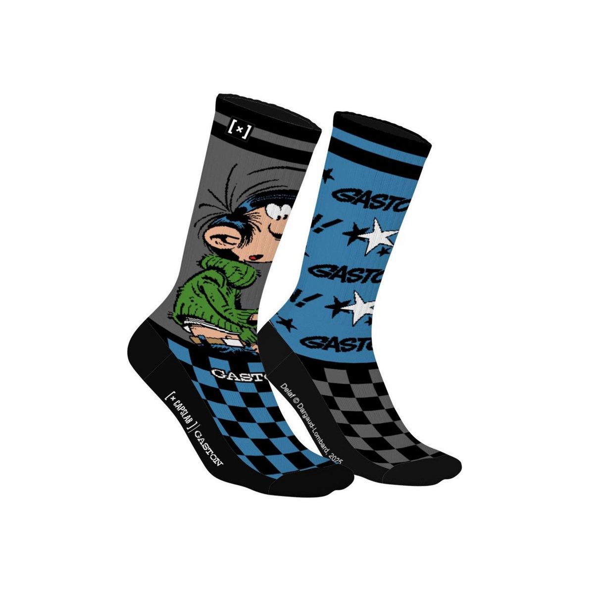 CAPSLAB Paire de tennis dépareillées Gaston Lagaffe Gaston