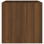 Voir la diapositive 1 : VIDAXL Jardiniere Chene marron 40x40x40 cm Bois d'ingenierie