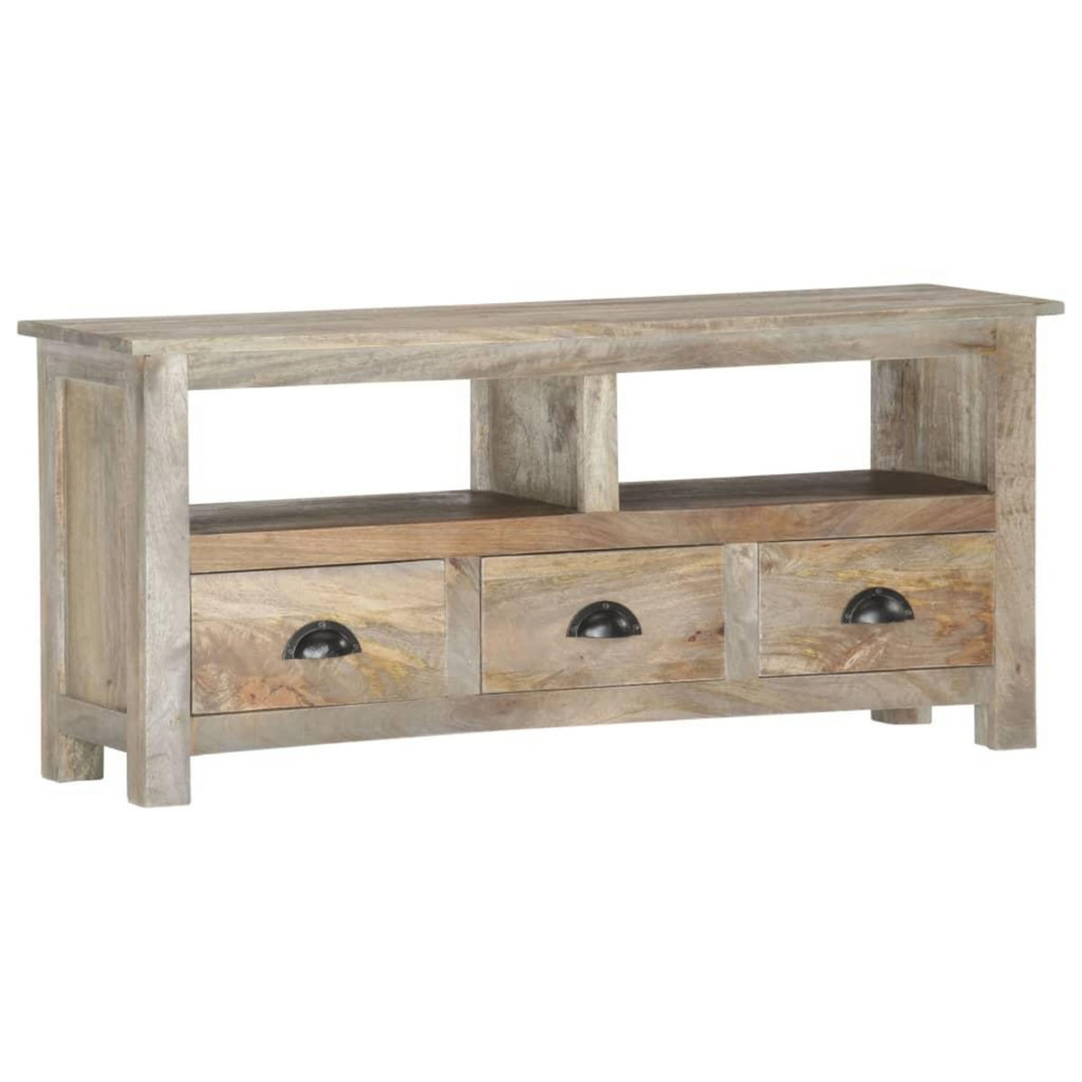 VIDAXL Meuble TV 110x30x50 cm Bois massif de manguier