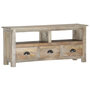 Voir la diapositive 1 : VIDAXL Meuble TV 110x30x50 cm Bois massif de manguier
