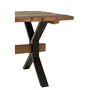 Voir la diapositive 5 : Paris Prix Table à Manger en Bois Vieilli  Fannie  180cm Marron