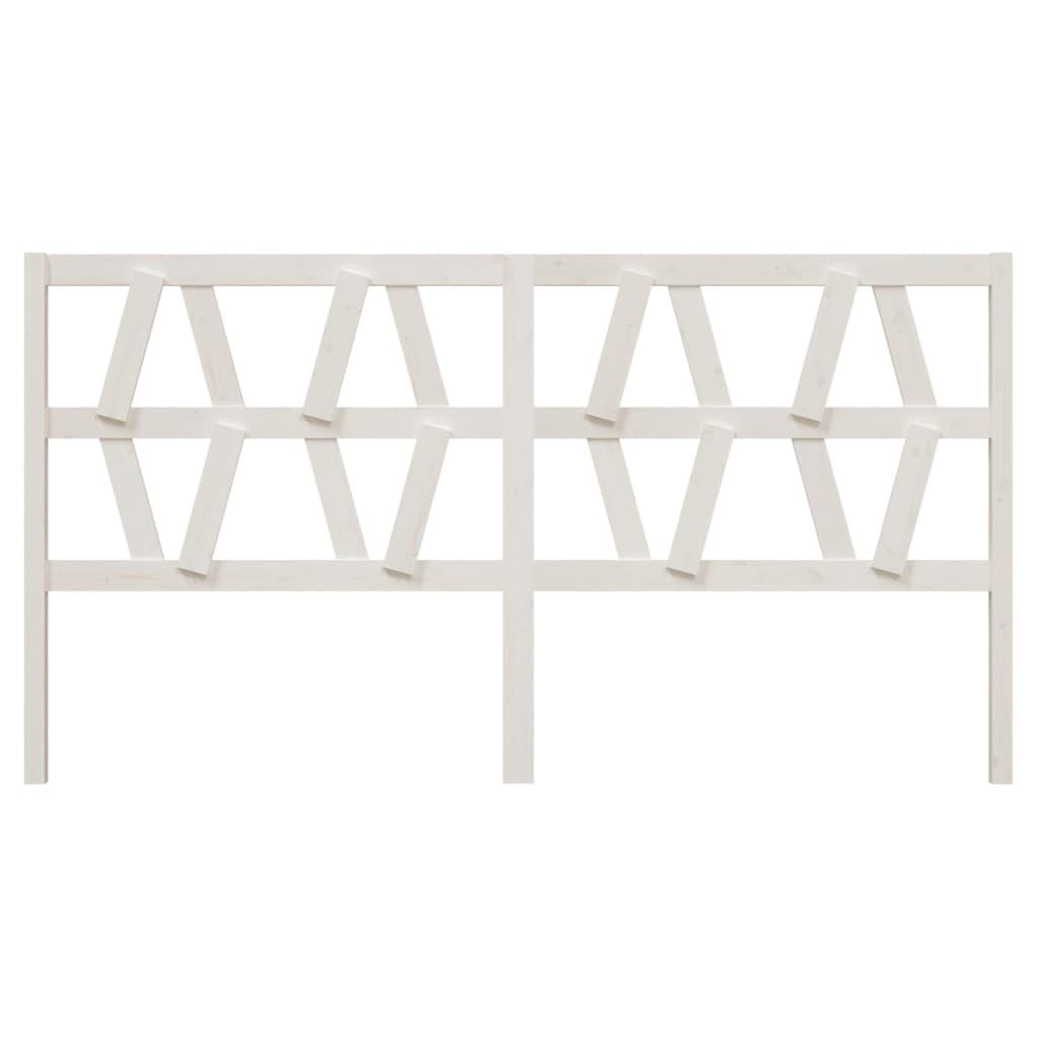 Voir la diapositive 3 : VIDAXL Tete de lit Blanc 206x4x100 cm Bois massif de pin