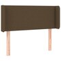 Voir la diapositive 3 : VIDAXL Tete de lit a LED Marron fonce 103x16x78/88 cm Tissu