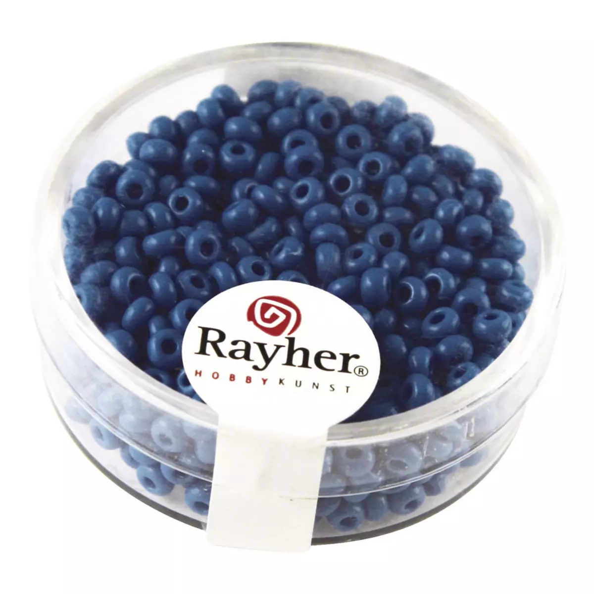 Rayher Rocailles, 2,6 mm ø, opaques, turquoise, boîte 17 g