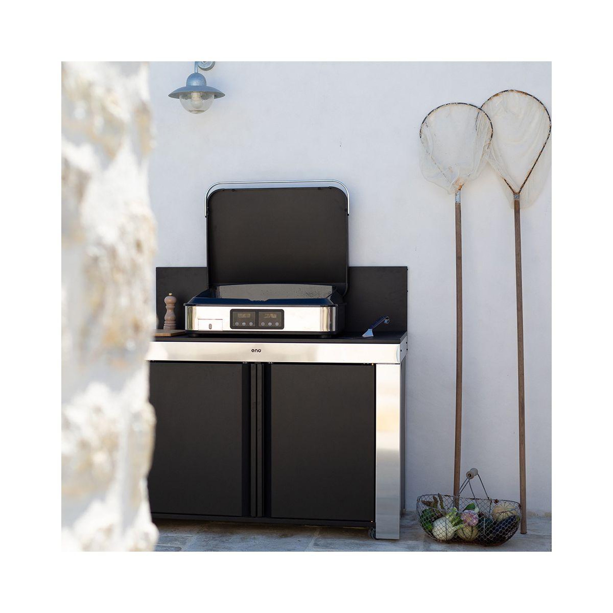 Voir la diapositive 3 : Eno Plancha électrique Enosign Electrique 65 inox à poser, 56x40 cm