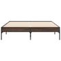 Voir la diapositive 4 : VIDAXL Cadre de lit sans matelas chene marron 135x190 cm