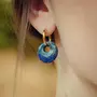 SLOYA Boucles d'oreilles Blima en pierres Lapis-lazuli