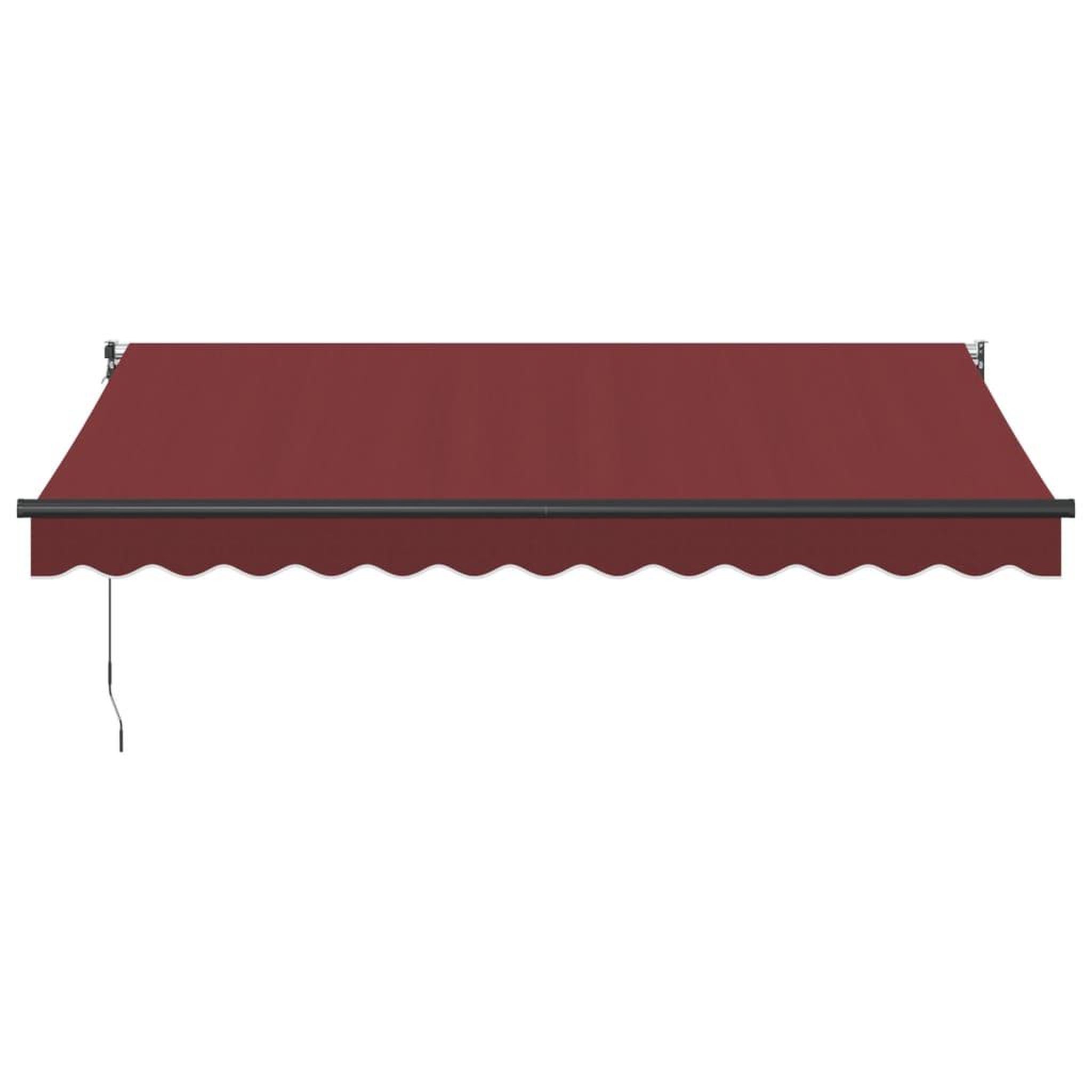 Voir la diapositive 3 : VIDAXL Auvent manuel retractable bordeaux 350x250 cm
