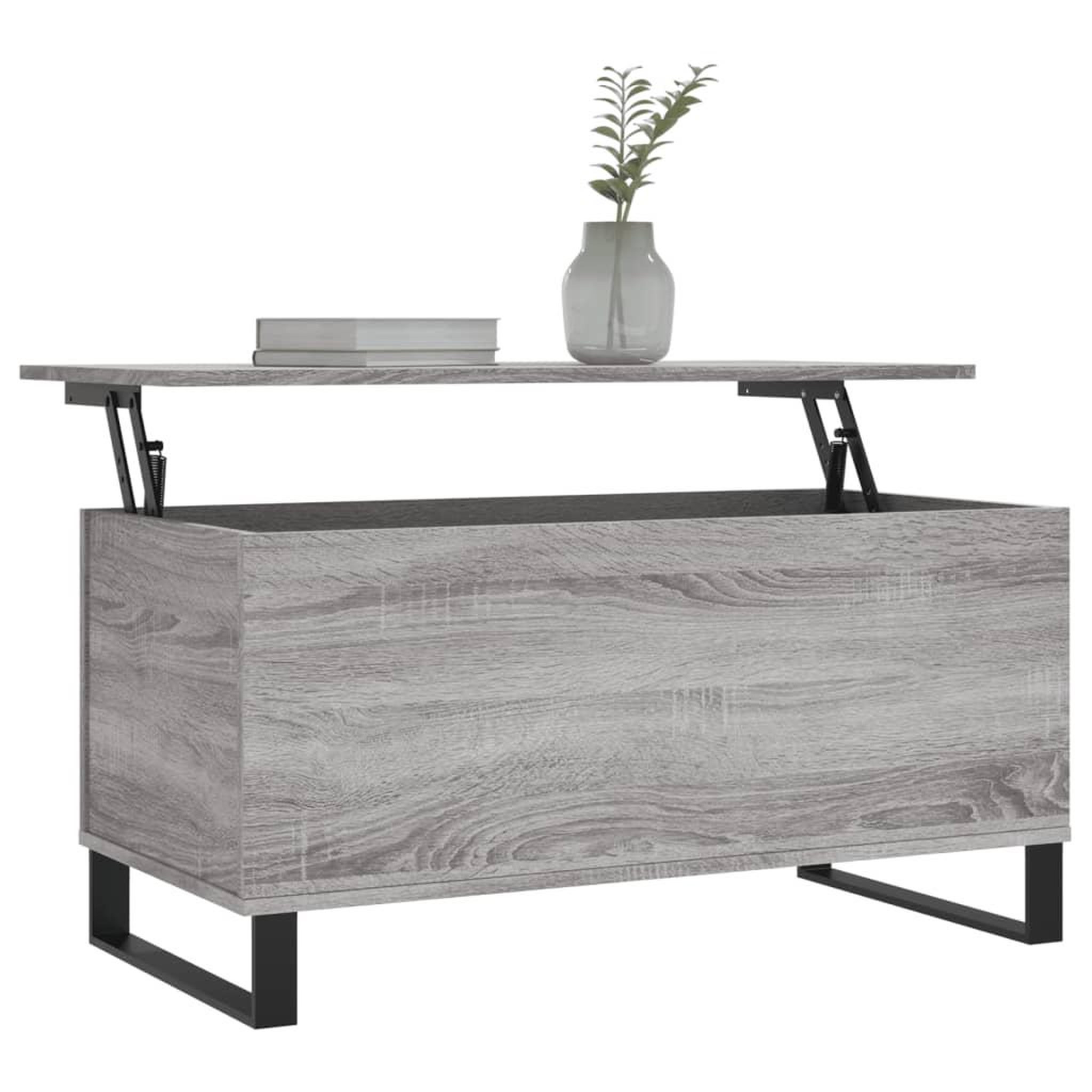 Voir la diapositive 3 : VIDAXL Table basse Sonoma gris 90x44,5x45 cm Bois d'ingenierie