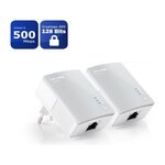 TPLINK TP-Link TL-PA4010 KIT kit de 2 CPL 500 Mbps avec 1 Port Ethernet - Solution ideale pour profiter du service Multi-TV a la maison