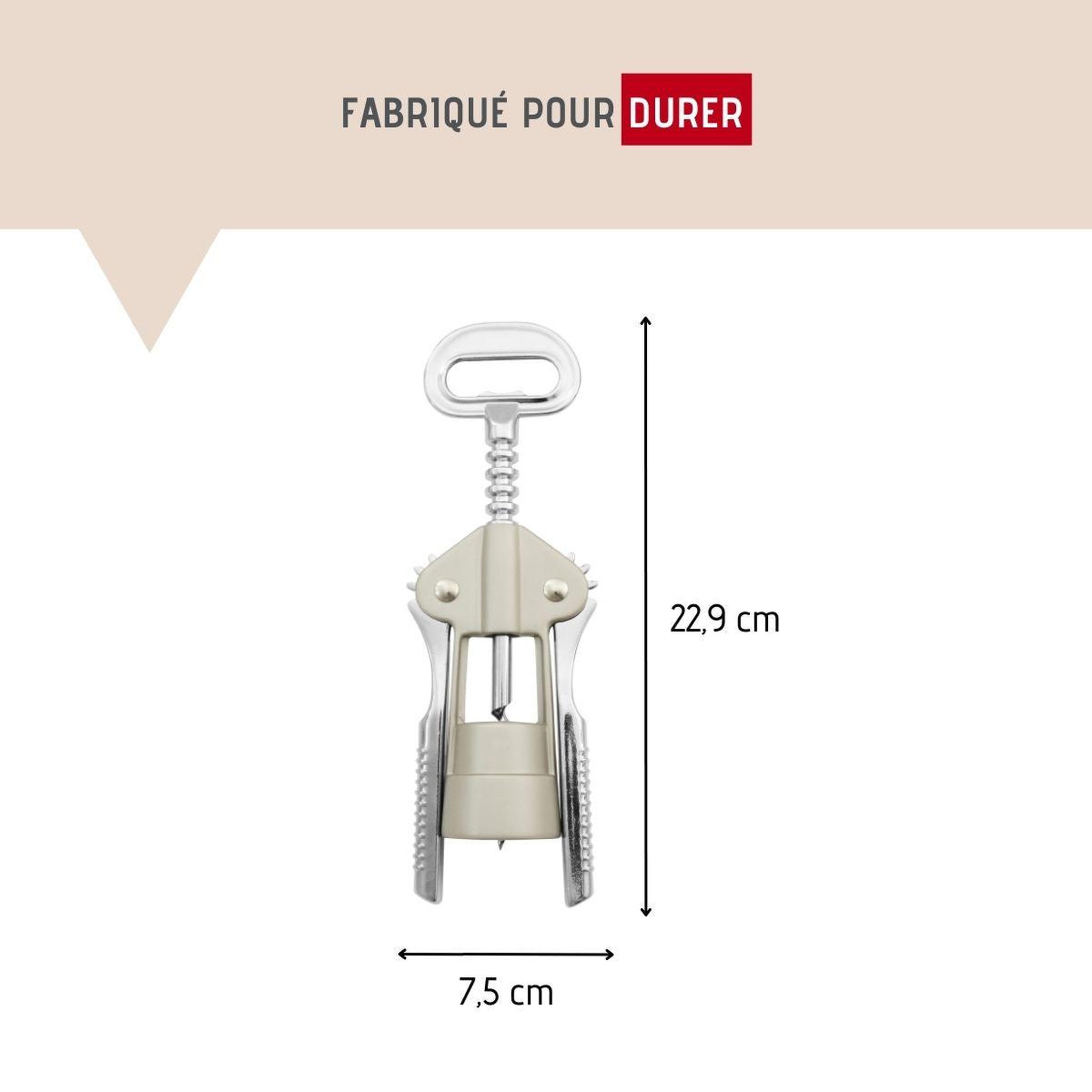 Voir la diapositive 3 : FM PROFESSIONAL Tire bouchon à levier fonction décapsuleur fm professional boissons