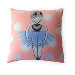 FUTURE HOME Coussin enfant imprimé en coton 40x40cm DANSEUSE