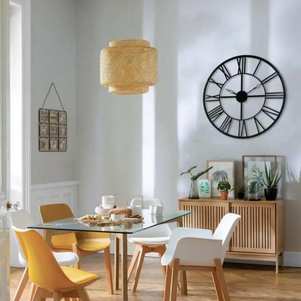 ATMOSPHERA Pendule Vintage en Métal  Time  36cm Noir