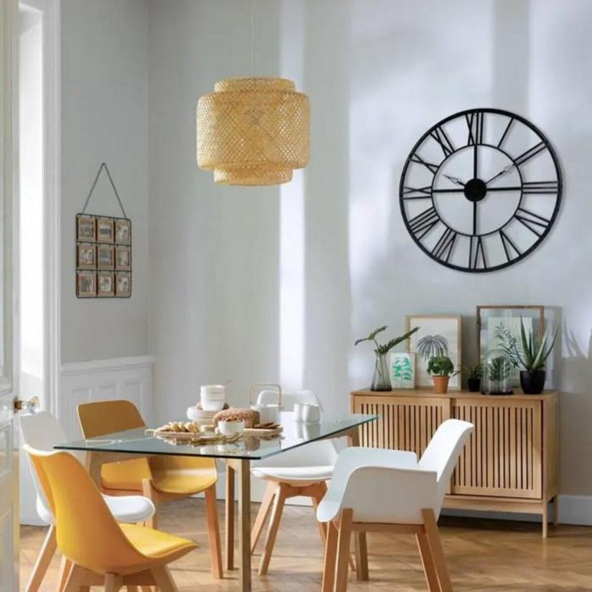 ATMOSPHERA Pendule Vintage en Métal  Time  36cm Noir