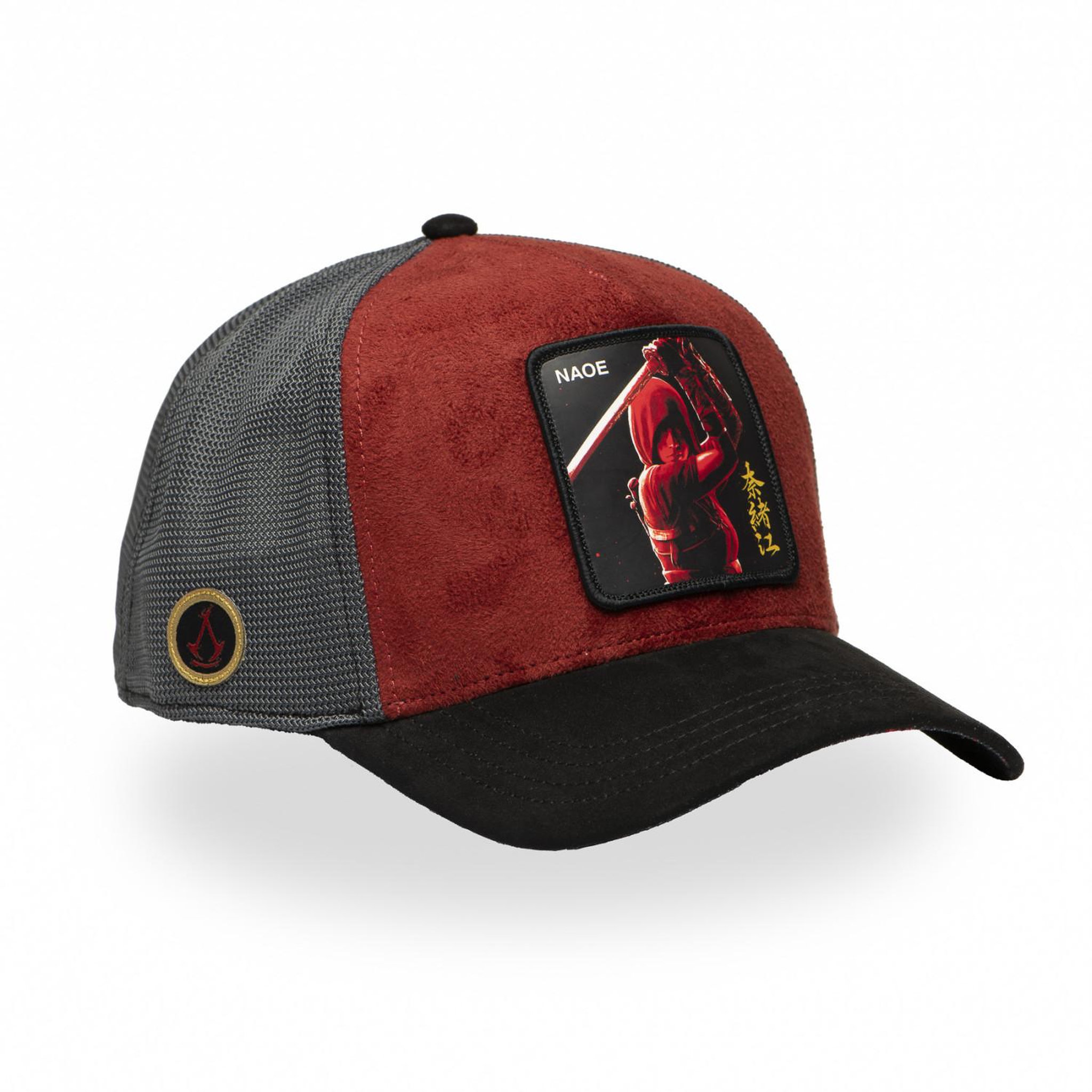 Voir la diapositive 4 : CAPSLAB Casquette trucker premium avec filet Assassin's Creed Naoe