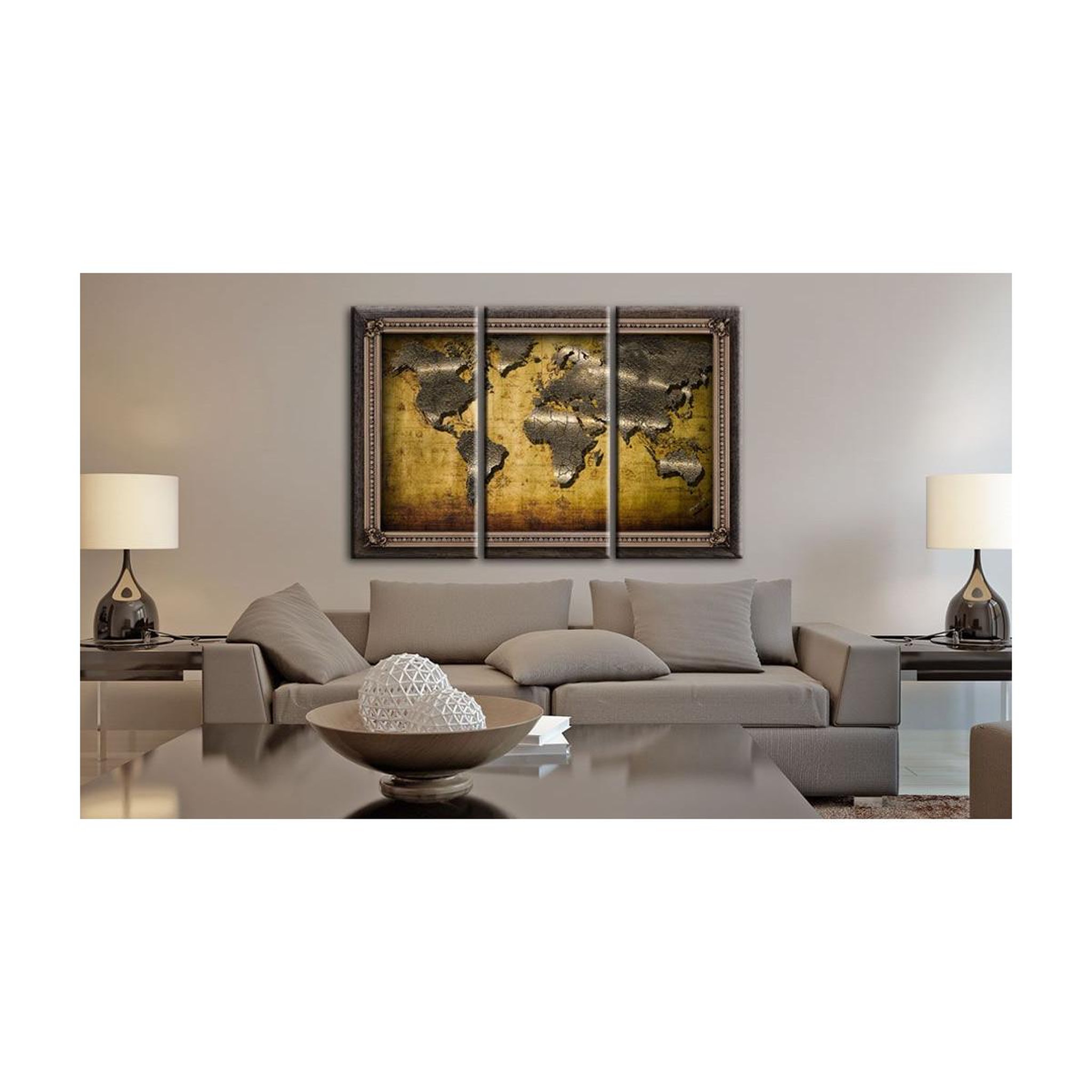 Voir la diapositive 2 : Paris Prix Tableau imprimé  the world in a frame