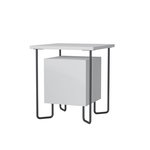 TOILINUX Table de chevet design Acres. Coloris disponibles : Gris