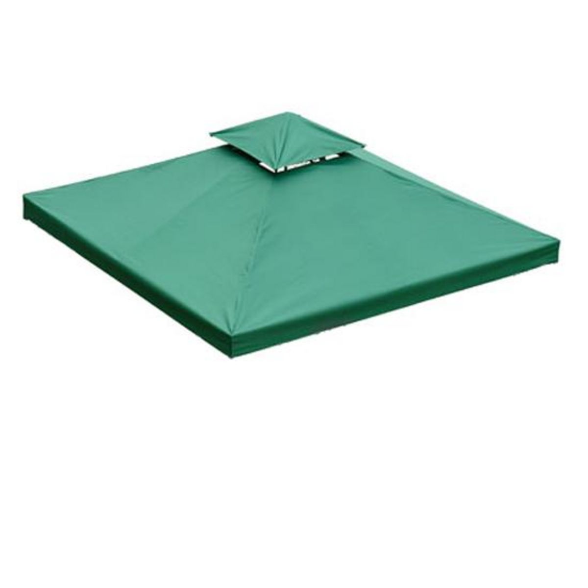 HOMCOM Toile de rechange pour pavillon tonnelle tente 3 x 3 m vert foncé