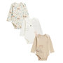 Voir la diapositive 1 : Petit Béguin Lot de 3 bodies bébé manches longues Cracotte