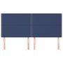 Voir la diapositive 3 : VIDAXL Tetes de lit 4 pcs Bleu 100x5x78/88 cm Tissu