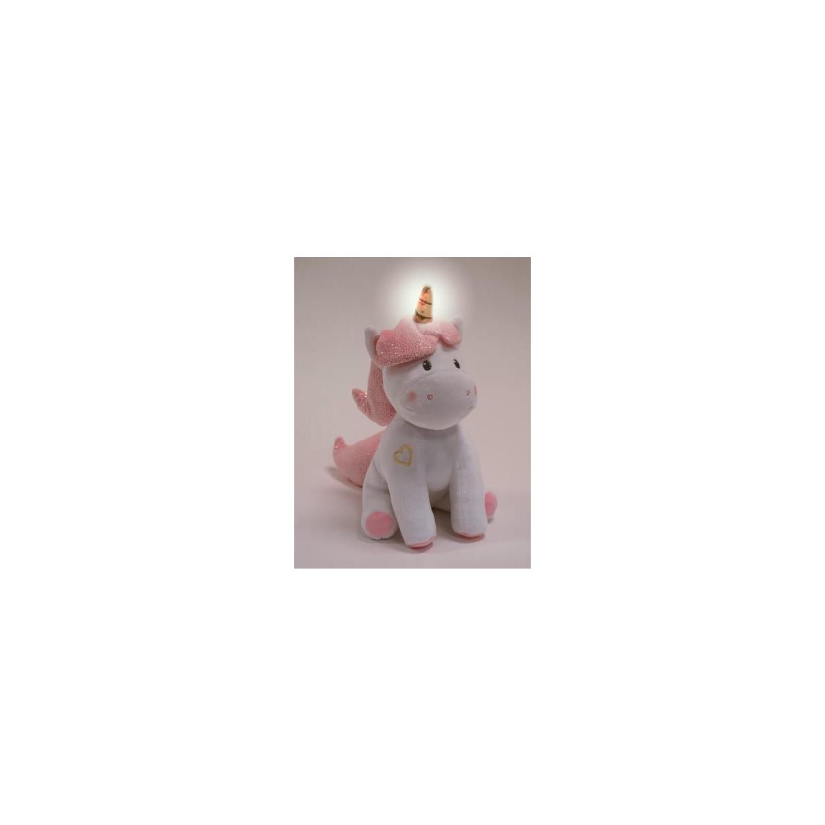 Cijep Peluche licorne musicale et lumineuse 24 cm