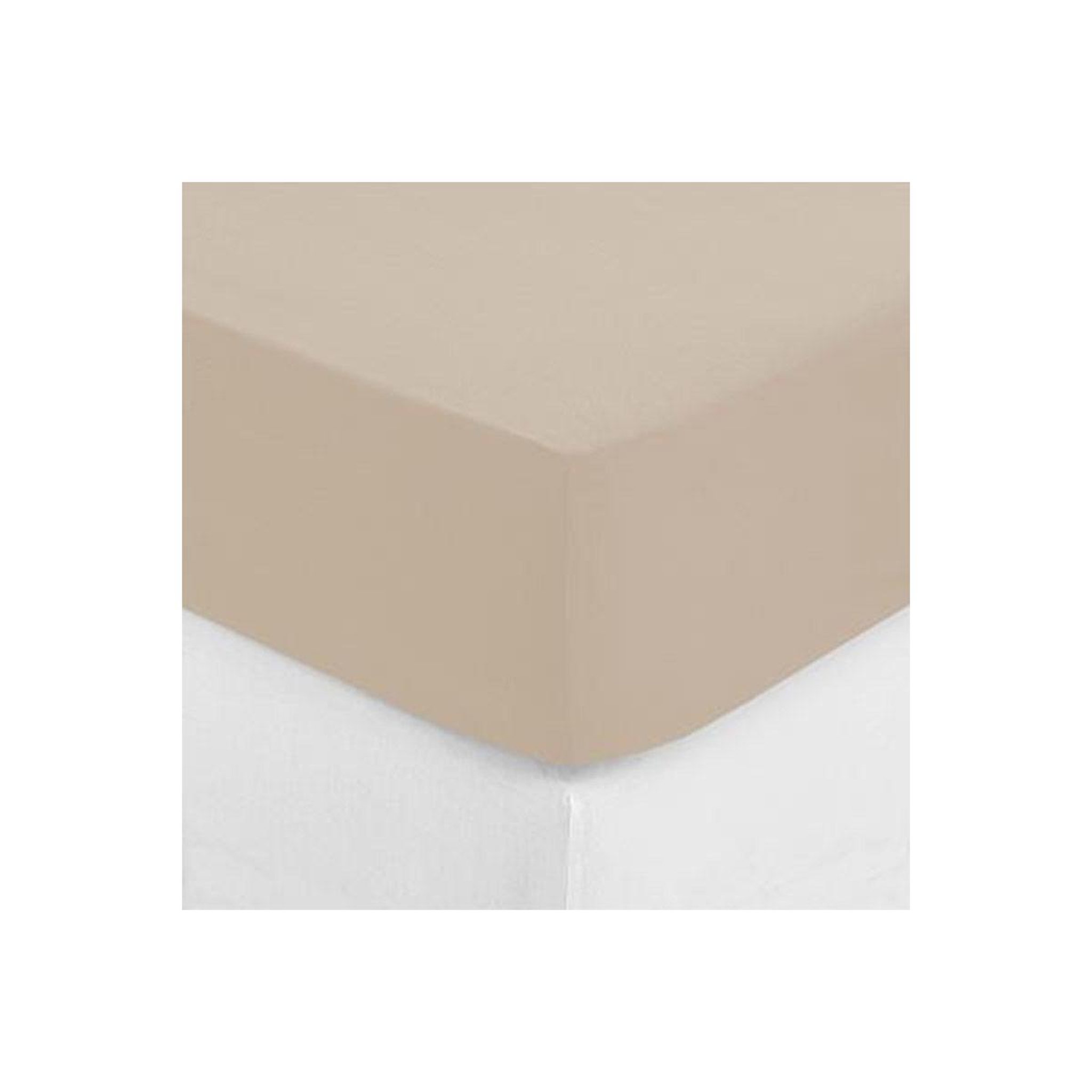Voir la diapositive 2 : ATMOSPHERA Drap housse  intérieur  90x190cm lin