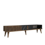 Habitat et Jardin Meuble TV en bois  Milan  - 180 x 35 x 40 cm - NoyerNoir