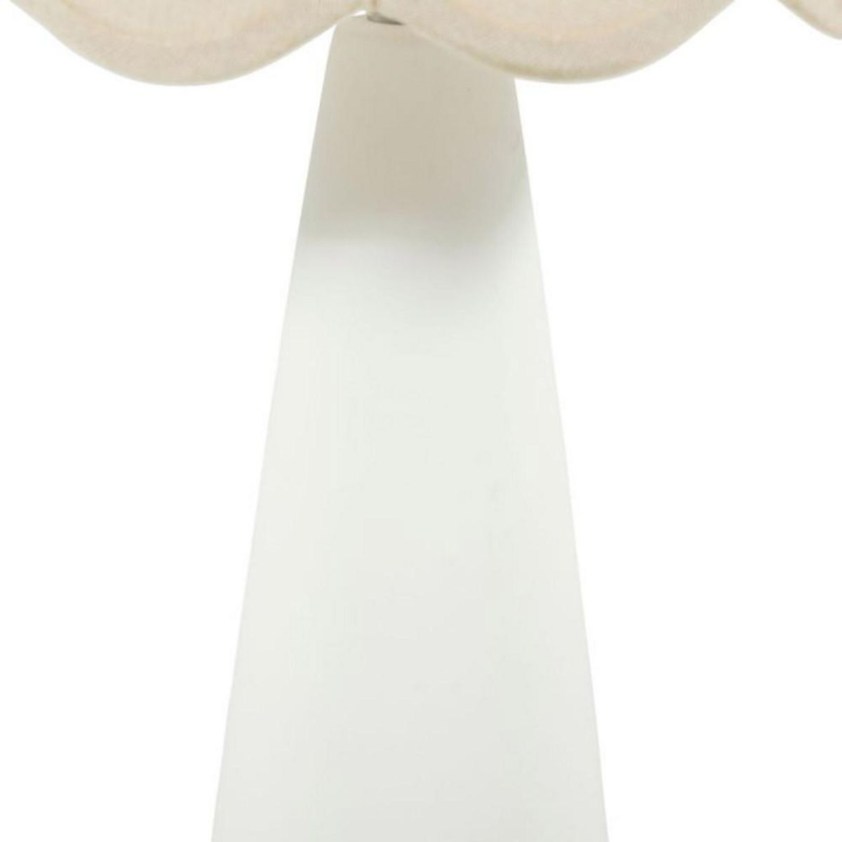 OSTARIA Lampe céramique lin Mathilde blanc