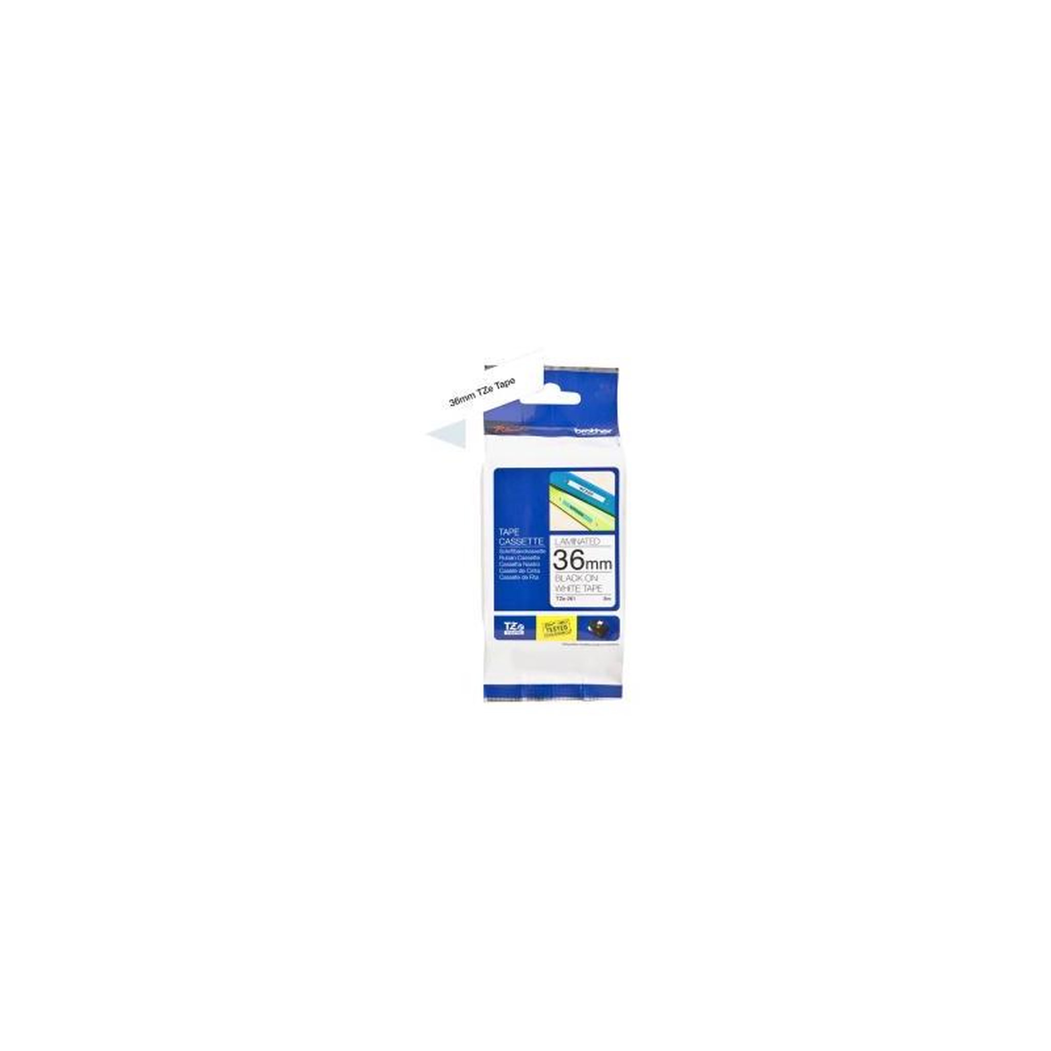 Brother Brother TZE-Schriftbandkassette TZESchriftbandkassette TZe-261 TZe261 White Black (TZE261)