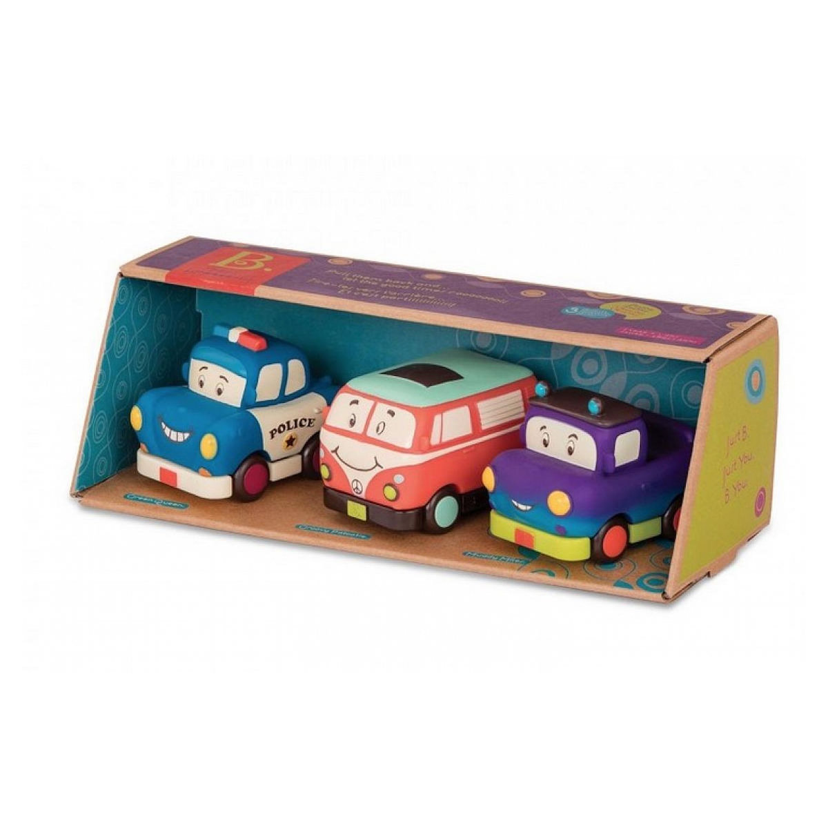 mybtoys set de 3 vehicules van orange