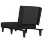 Voir la diapositive 5 : VIDAXL Chaise longue noir tissu