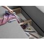 Voir la diapositive 4 : BEST MOBILIER Olli - canapé d'angle droit - convertible - avec coffre - 4 places - en tissu