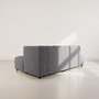 Voir la diapositive 4 : LISA DESIGN Curtis - canapé d'angle droit 4 places sans accoudoir en tissu texturé