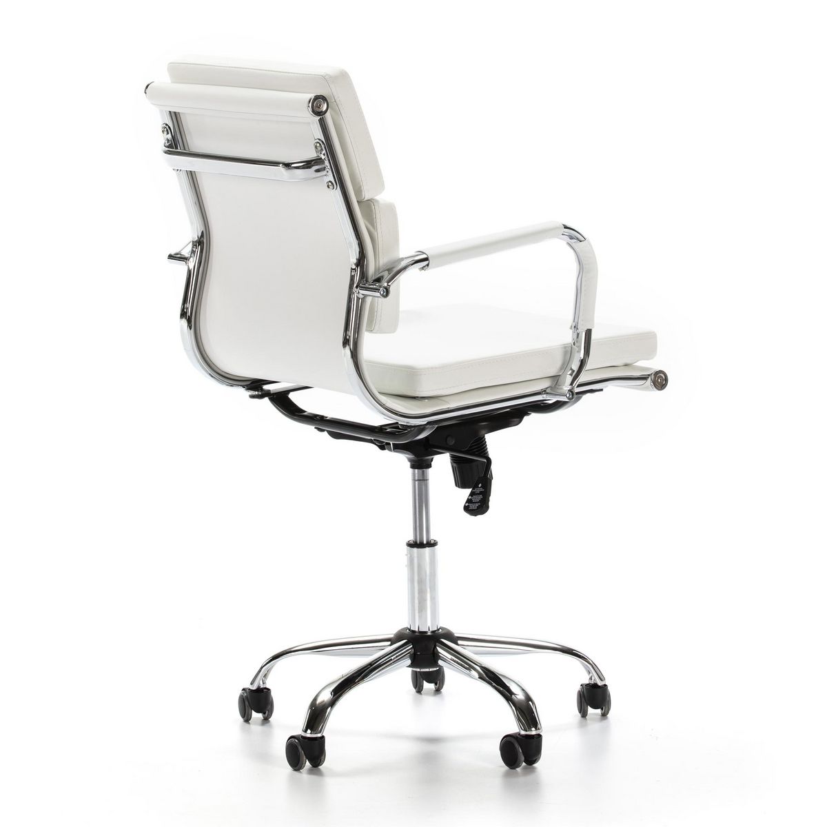 VS VENTA-STOCK Fauteuil de Bureau Fenix inclinable Blanc, Cuir synthétique