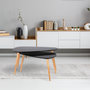 Voir la diapositive 4 : Paris Prix Lot de 2 Tables Gigognes  Forme Galet  80cm Noir