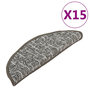 Voir la diapositive 2 : VIDAXL Tapis de marches d'escalier 15 pcs Anthracite 65x21x4 cm