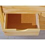 Voir la diapositive 6 : Lit multi-rangements en pin massif 160x200cm SLEEP
