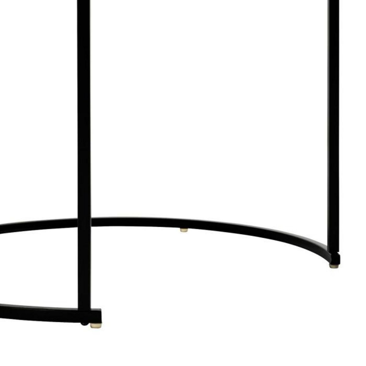 ATMOSPHERA Lot de 3 Tables d'Appoint Gigognes  Noan  54cm Noir