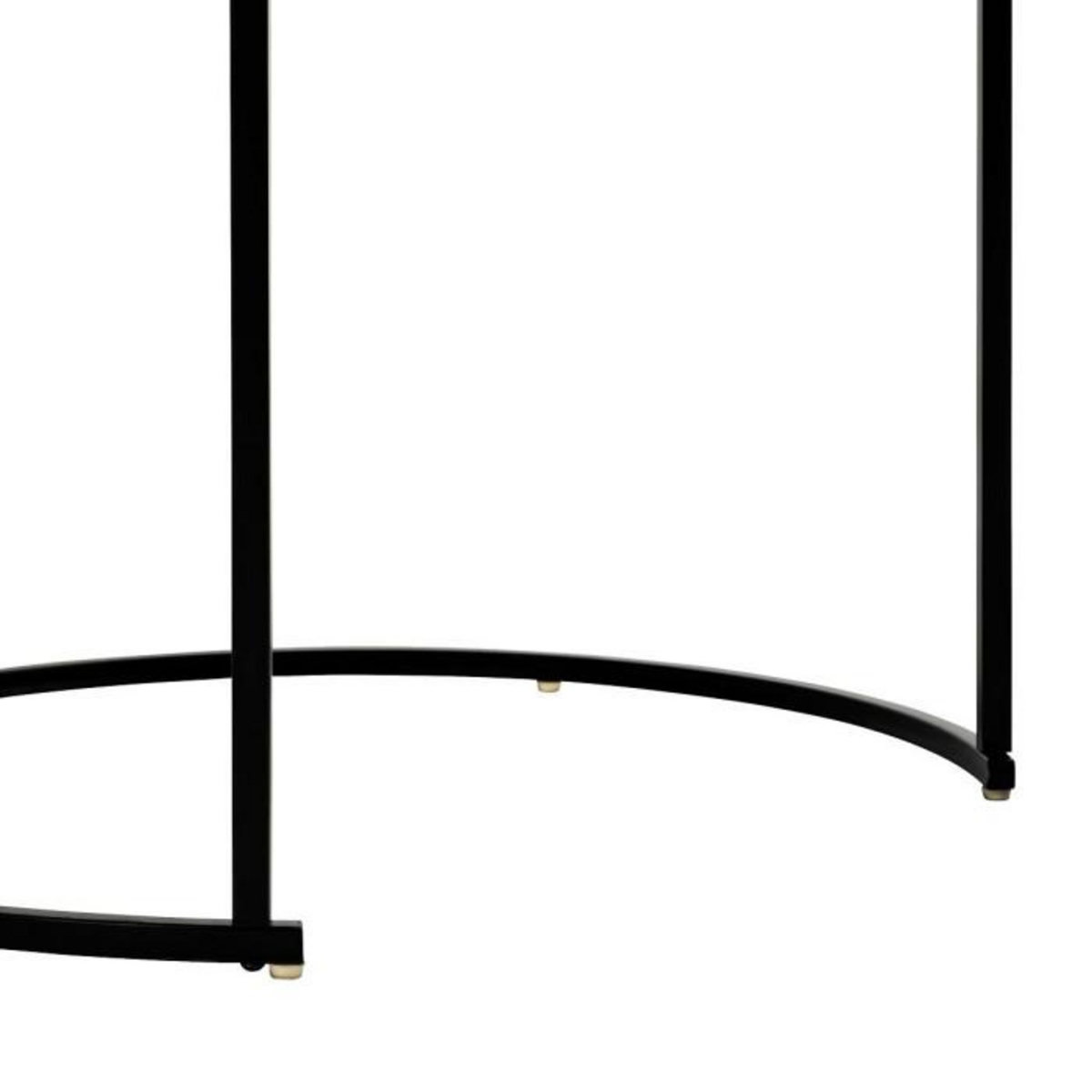 ATMOSPHERA Lot de 3 Tables d'Appoint Gigognes  Noan  54cm Noir