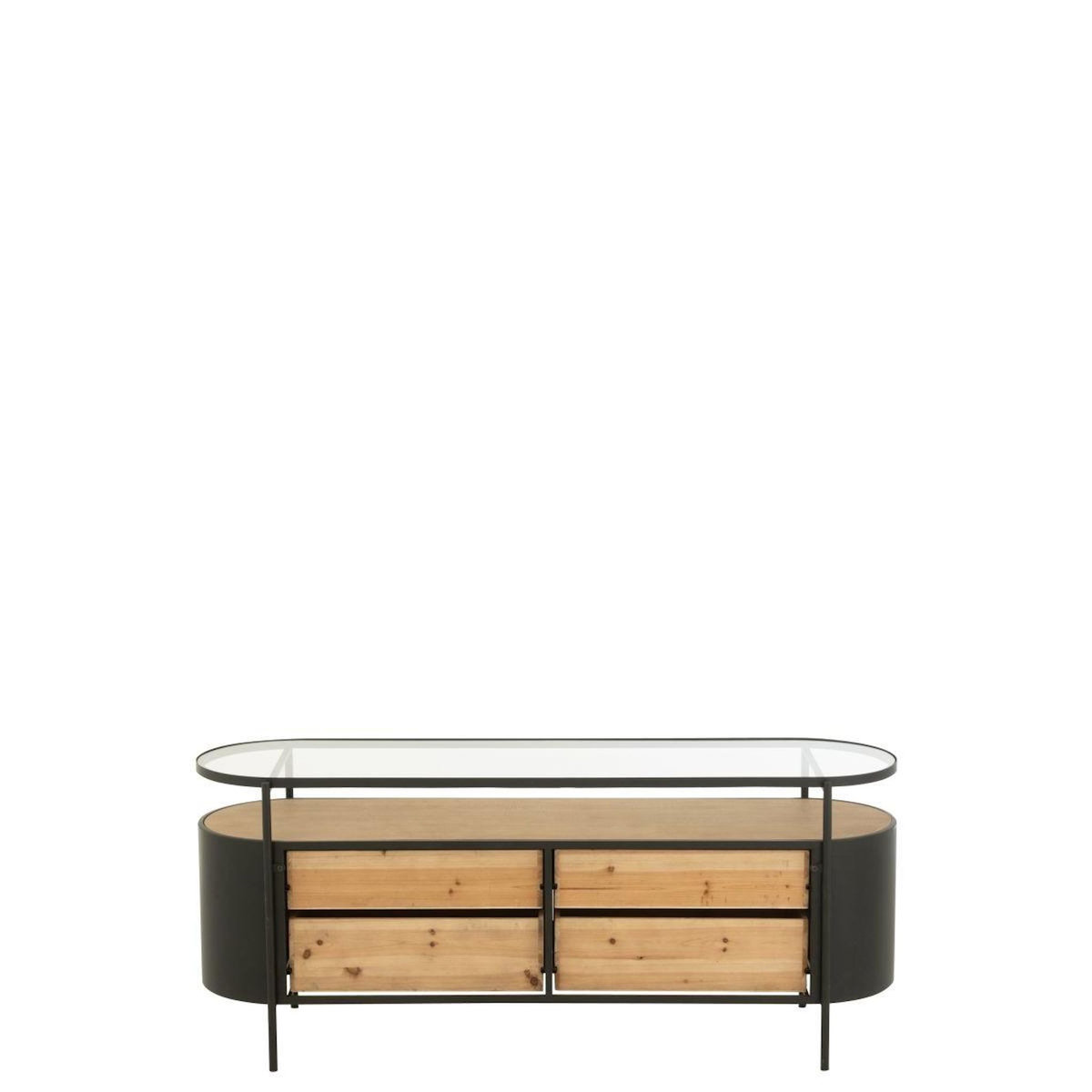 Paris Prix Buffet 4 Tiroirs  Bya  133cm Naturel