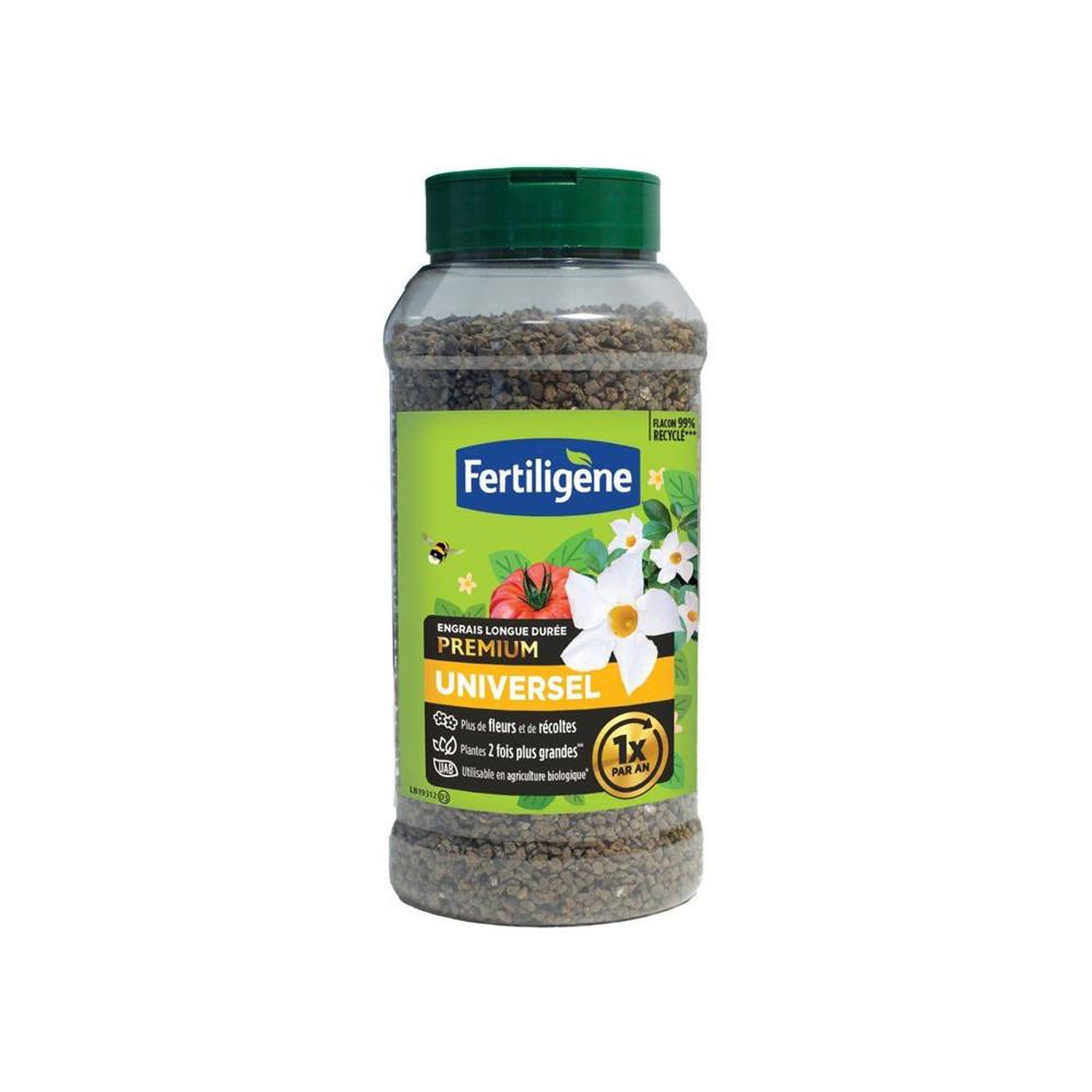 Fertiligene Fertiligene engrais universel longue durée orga-minéral npk 11-2.5-3 600 g, pour plantes d'ornement et légumes