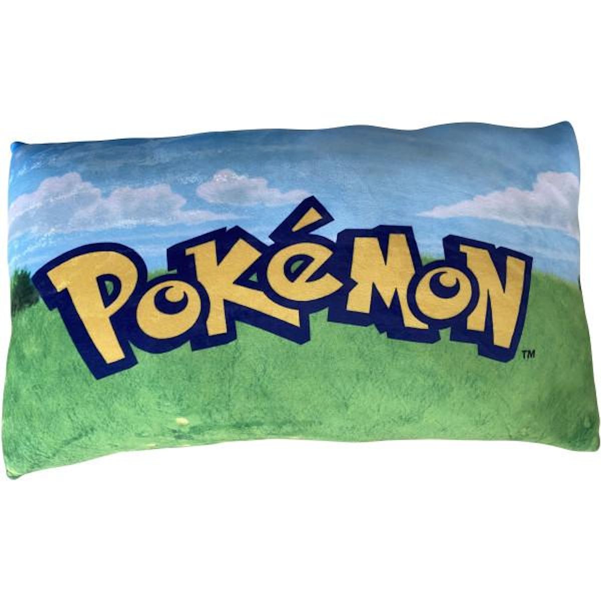 Pokemon Coussin premium - POKEMON - Pikachu & Eevee - Microfibre - 60 cm