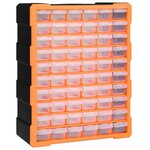 VIDAXL Organisateur multi-tiroirs avec 60 tiroirs 38x16x47,5 cm