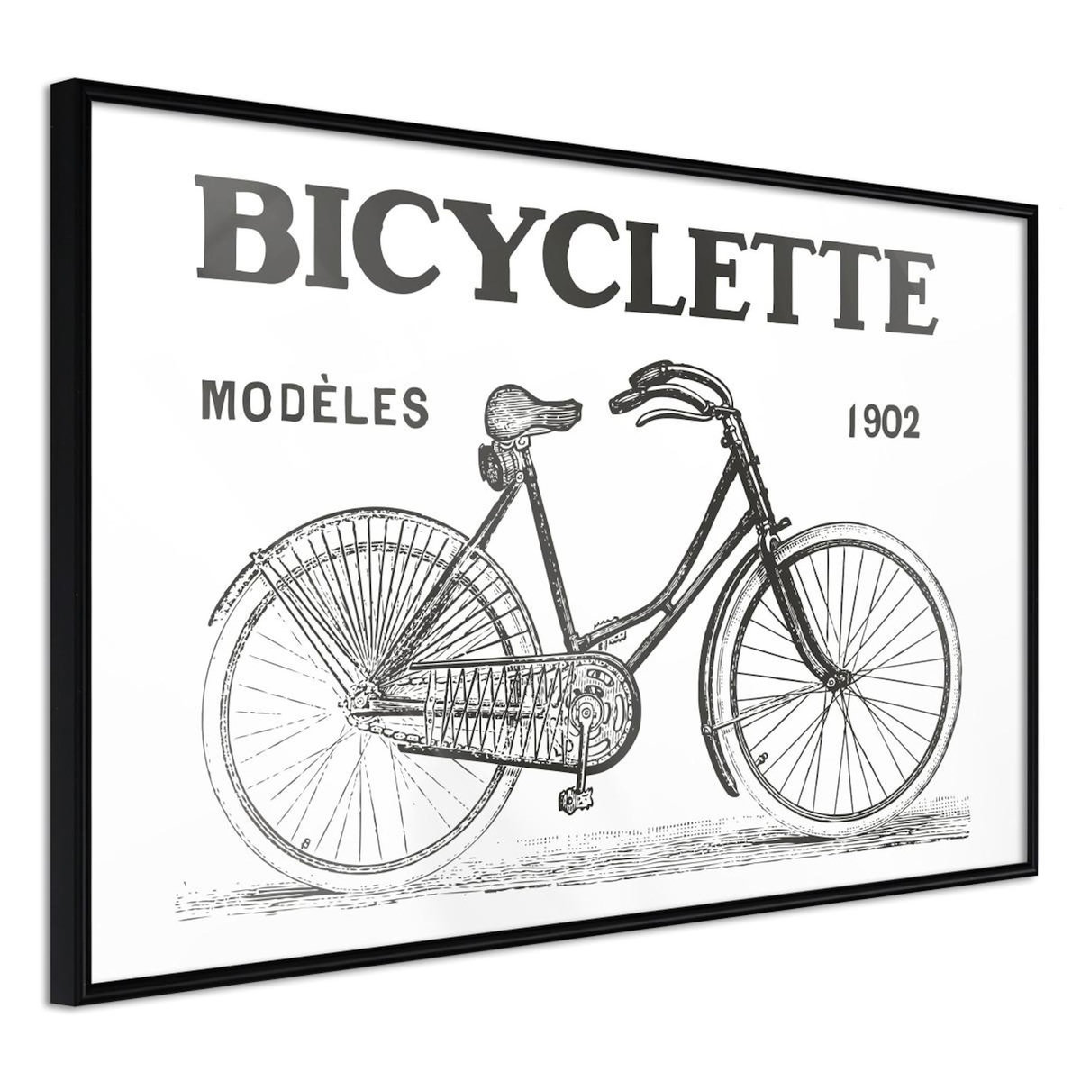 Paris Prix Affiche Murale Encadrée  Bicyclette