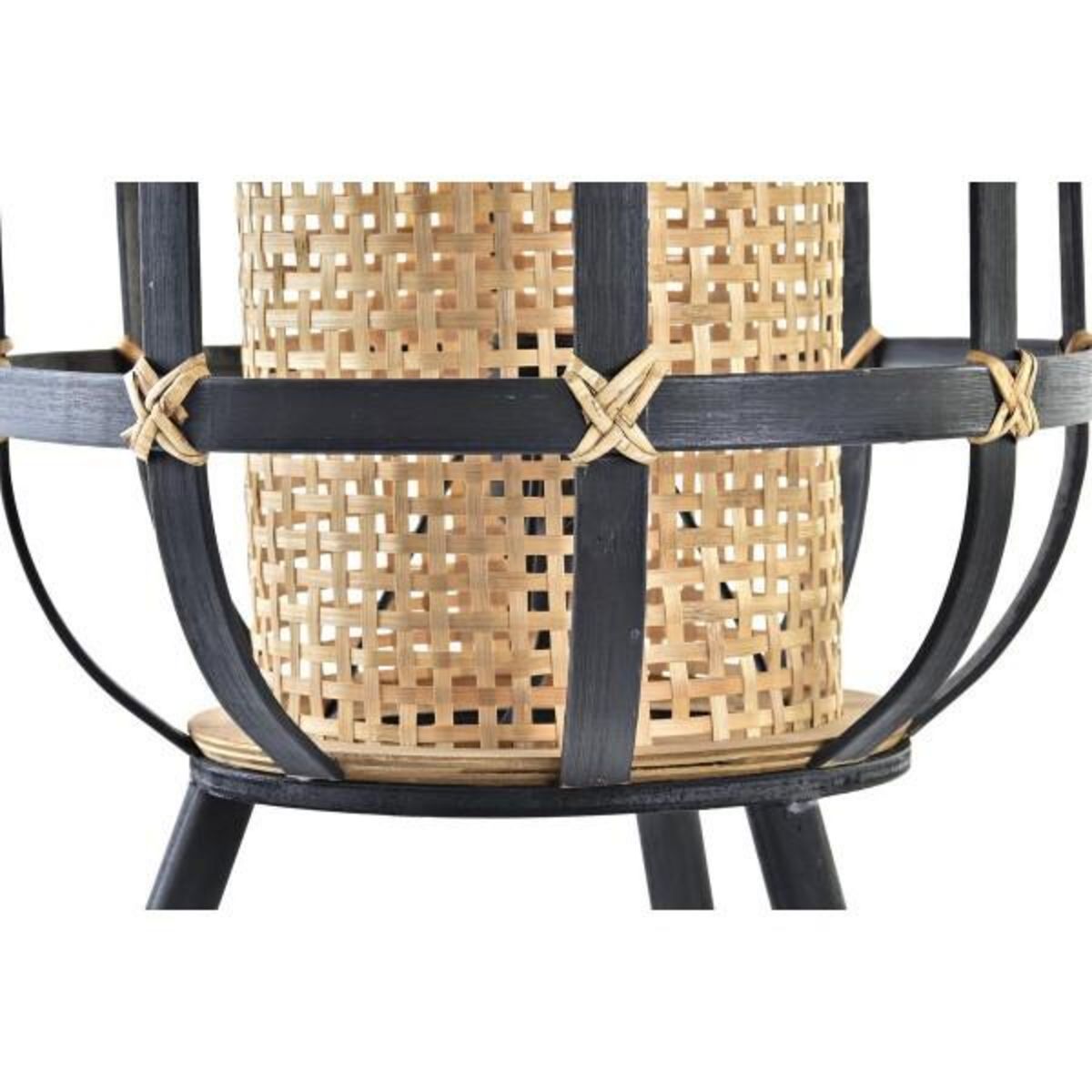 MARKET24 Lampe de bureau DKD Home Decor Noir Marron Colonial 220 V 50 W (31 x 31 x 51 cm)