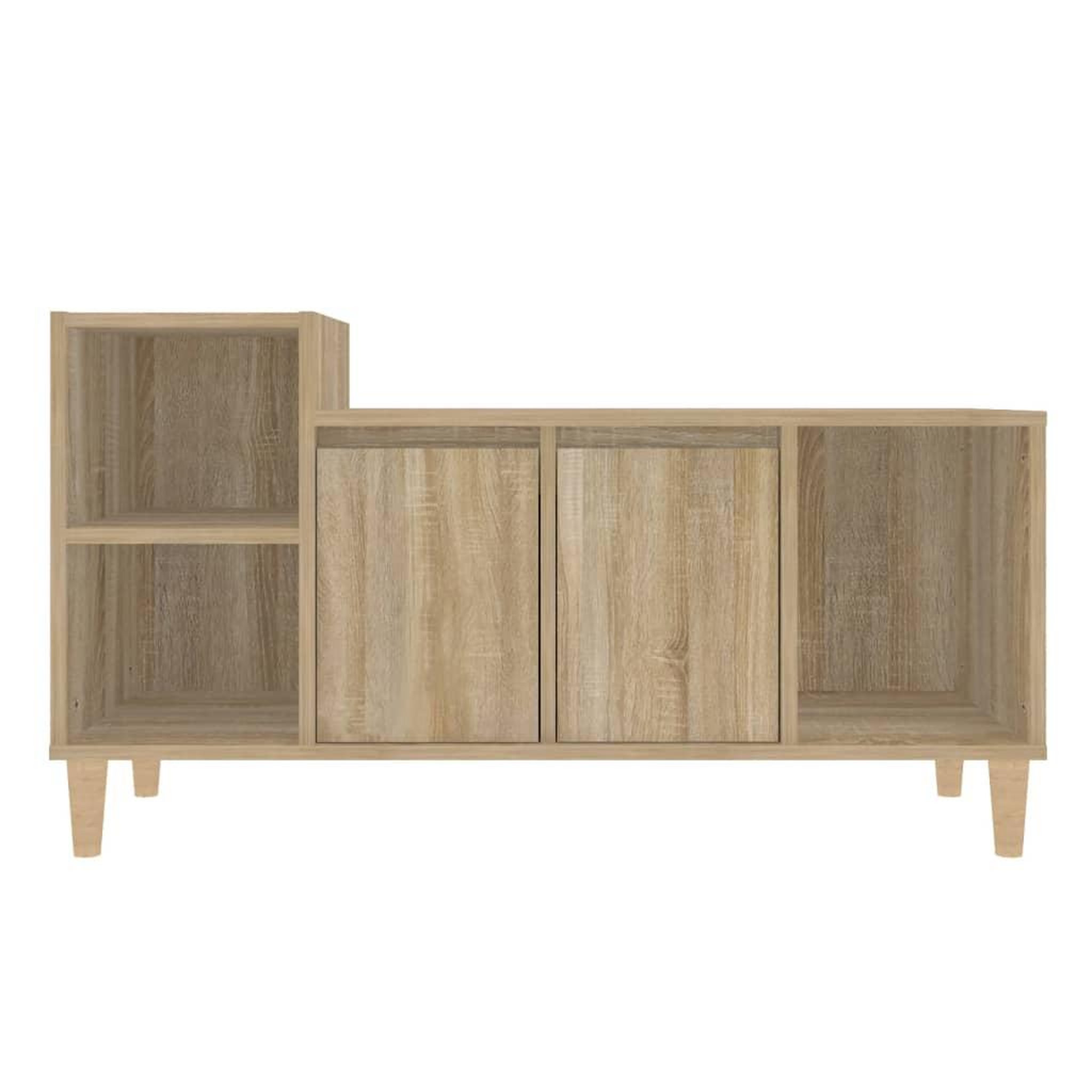 Voir la diapositive 5 : VIDAXL Meuble TV Chene sonoma 100x35x55 cm Bois d'ingenierie