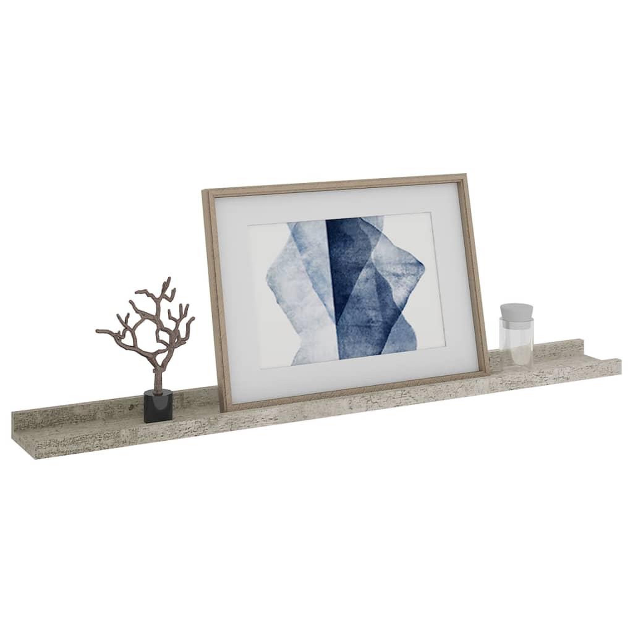 Voir la diapositive 3 : VIDAXL Etageres murales 2 pcs Gris beton 80x9x3 cm