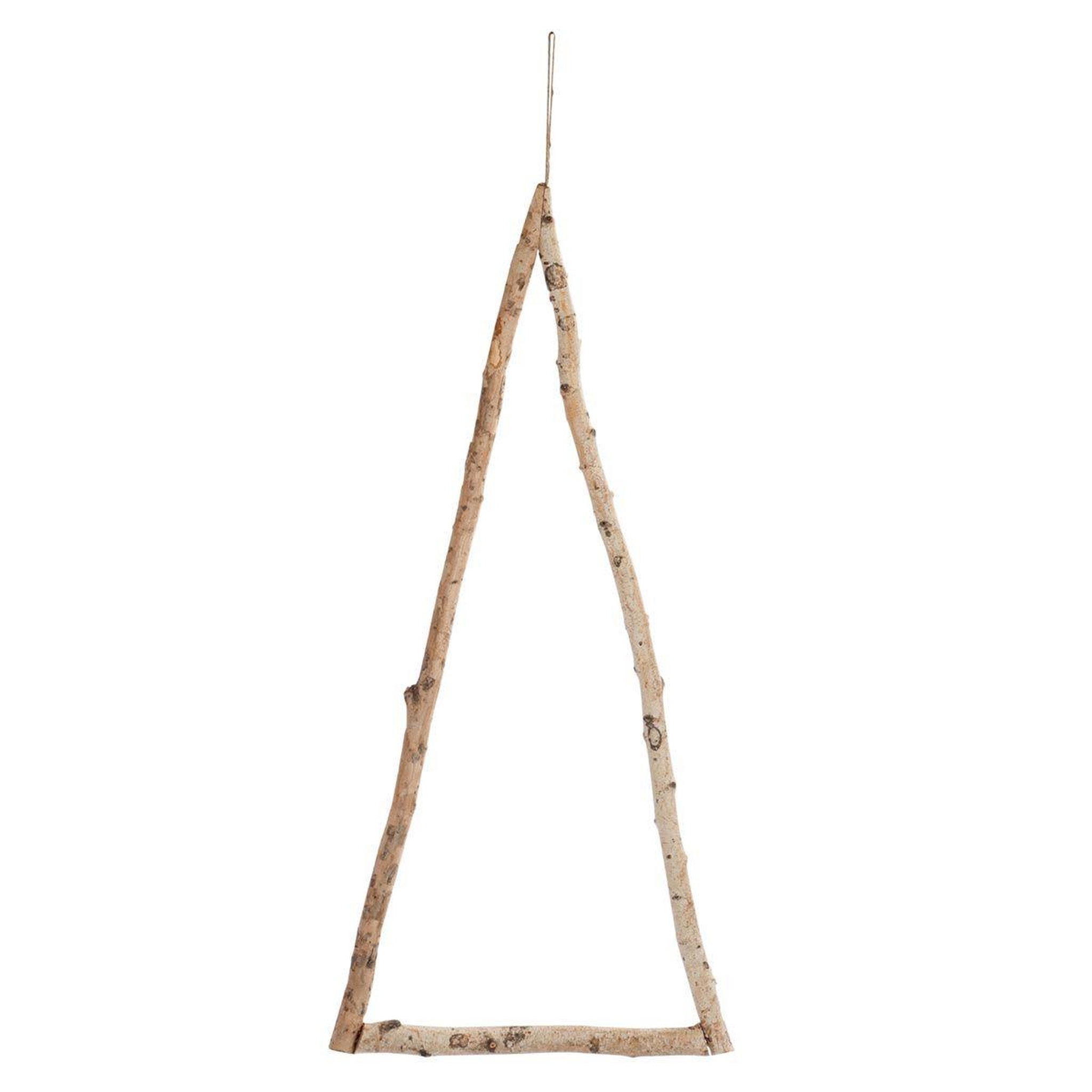 J-LINE Sapin de Noël à Suspendre  Châssis  80cm Naturel