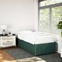 Voir la diapositive 1 : VIDAXL Cadre de lit sans matelas vert fonce 100x200 cm velours