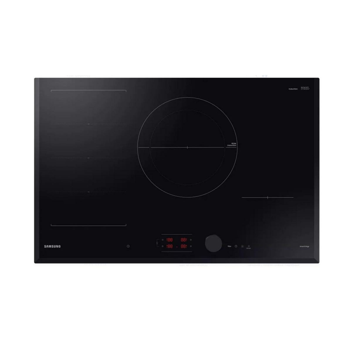 Samsung Table de cuisson induction 80cm 4 feux 7400w noir - NZ84C6058KK